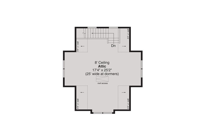 Home Plan - Floor Plan - Upper Floor for Craftsman House Plan #124-1386, 0 bath