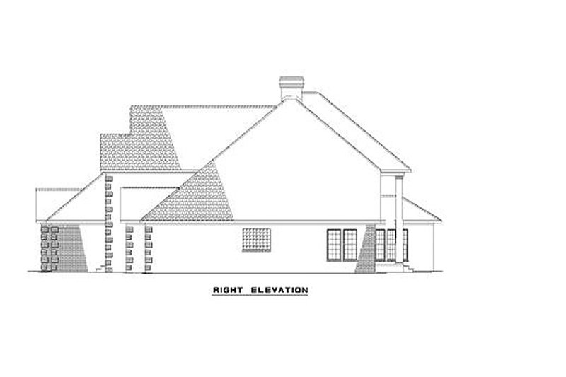 Home Plan - Exterior - Other Elevation 1 for European House Plan #17-256 - 4 bed, 4.5 bath