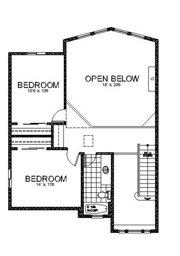 Home Plan - Craftsman Floor Plan - Upper Floor Plan #112-220