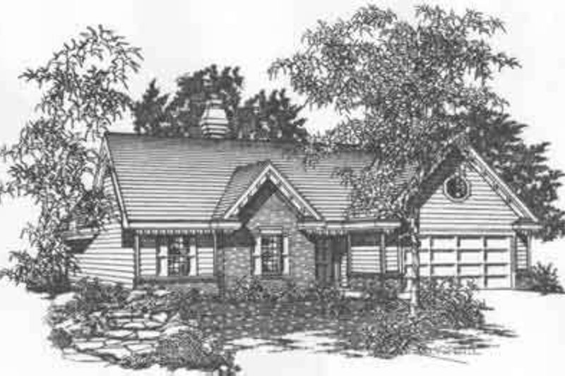 Exterior - Front Elevation 2 for Traditional House Plan #329-147 - 3 bed, 2 bath