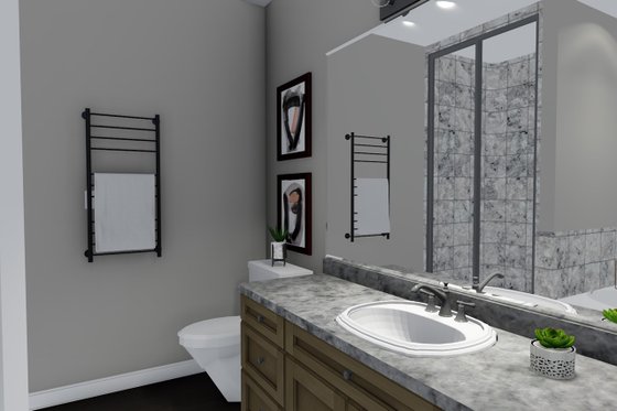 Interior - Master Bathroom for Ranch House Plan #1060-42 - 3 bed, 2 bath