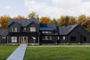 House Design - Exterior - Front Elevation for Farmhouse House Plan #1089-64 - 4 bed, 4 bath