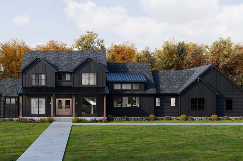Home Plan - Exterior - Front Elevation 2 for Farmhouse House Plan #1089-64 - 4 bed, 4 bath