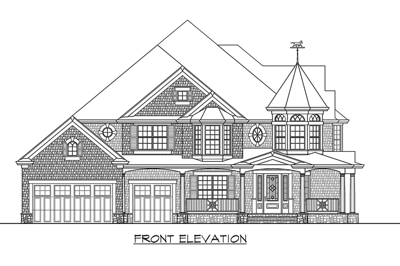 House Blueprint - Exterior - Other Elevation for Craftsman House Plan #132-161 - 4 bed, 3.5 bath