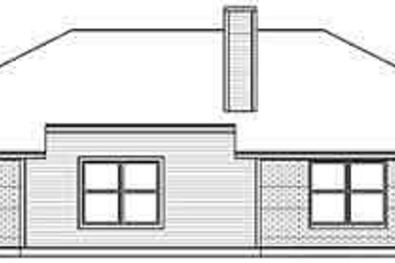 Exterior - Rear Elevation for Traditional House Plan #84-193 - 4 bed, 2 bath