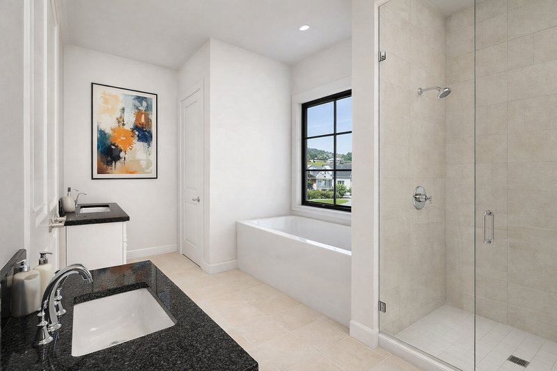 Architectural House Design - Interior - Master Bathroom for Contemporary House Plan #928-363 - 4 bed, 3.5 bath