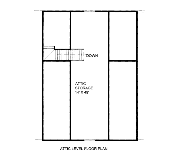 Country Floor Plan - Upper Floor Plan #117-801