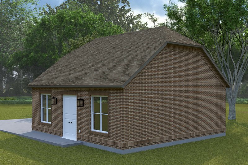 House Design - Exterior - Rear Elevation for European House Plan #1060-328, 0 bath