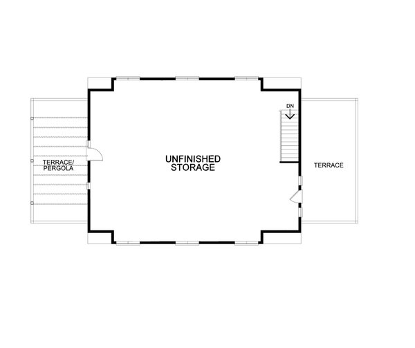 Barndominium Floor Plan - Upper Floor Plan #20-2561