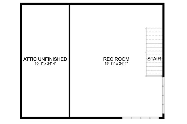 Modern Floor Plan - Upper Floor Plan #1060-149