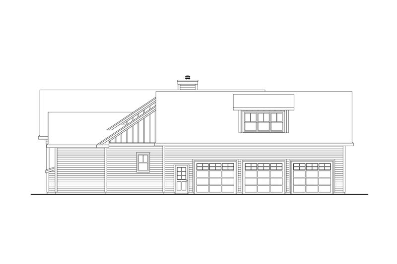 House Design - Exterior - Other Elevation for Craftsman House Plan #124-1439 - 4 bed, 3.5 bath