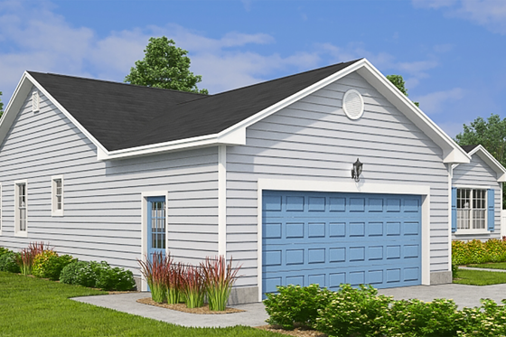 Exterior - Other Elevation 6 for Ranch House Plan #1082-4 - 3 bed, 2.5 bath