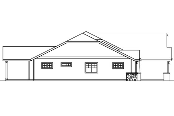 Exterior - Other Elevation for Craftsman House Plan #124-460 - 4 bed, 2.5 bath