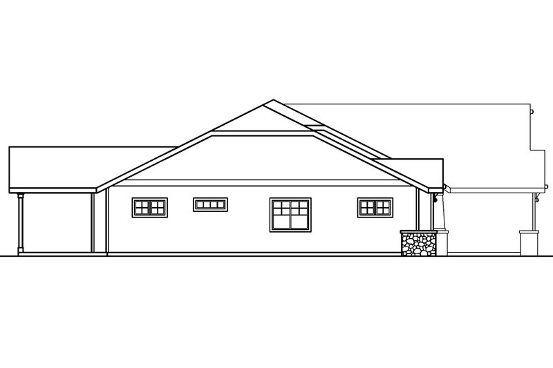 Dream House Plan - Exterior - Other Elevation for Craftsman House Plan #124-460 - 4 bed, 2.5 bath