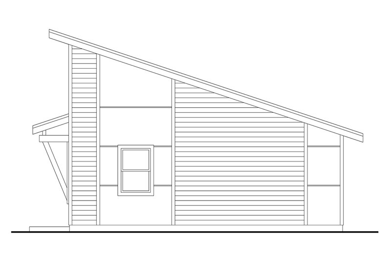 Home Plan - Exterior - Other Elevation 2 for Modern House Plan #124-1361 - 1 bed, 1 bath