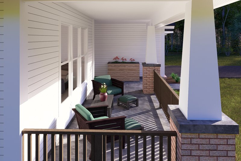 Dream House Plan - Exterior - Covered Porch for Cottage House Plan #513-2174 - 4 bed, 3.5 bath