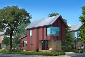 Modern Exterior - Front Elevation Plan #909-3