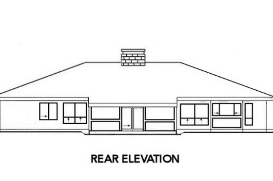 Exterior - Rear Elevation for Modern House Plan #312-841 - 3 bed, 2.5 bath