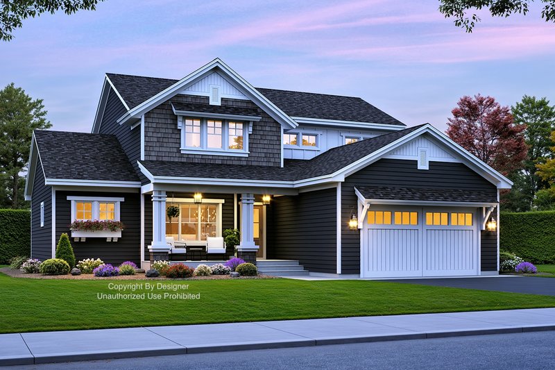 Dream House Plan - Bungalow Exterior - Front Elevation Plan #51-1384