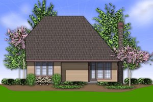 Exterior - Rear Elevation for Cottage House Plan #48-567 - 3 bed, 2.5 bath