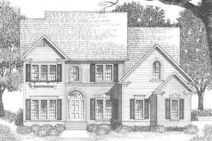 Traditional Exterior - Front Elevation Plan #129-122
