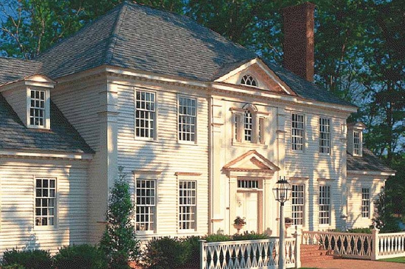 Dream House Plan - Exterior - Front Elevation 3 for Colonial House Plan #137-112 - 4 bed, 4 bath