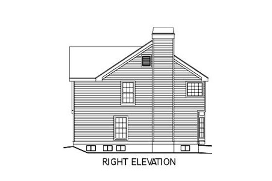 Exterior - Other Elevation 1 for Country House Plan #57-183 - 4 bed, 3.5 bath