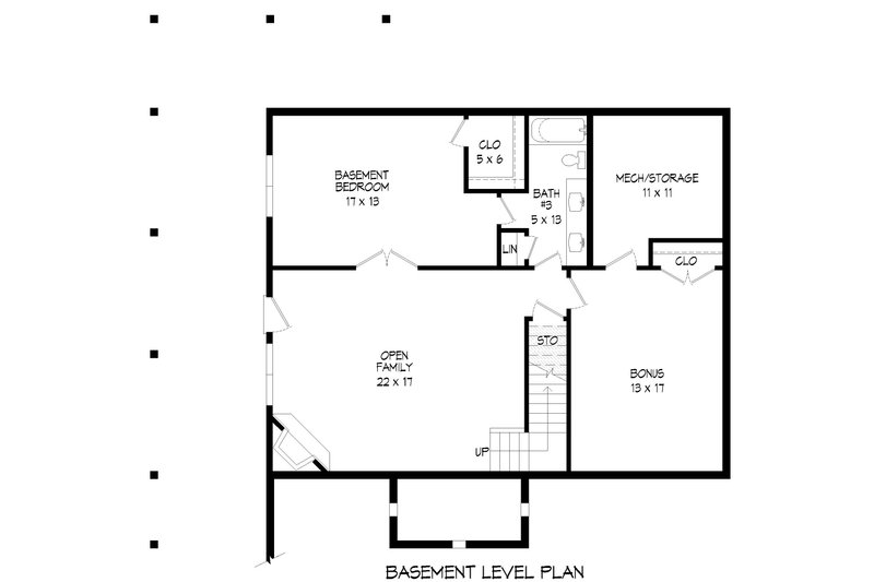 House Design - Floor Plan - Lower Floor for Country House Plan #932-568 - 3 bed, 3.5 bath