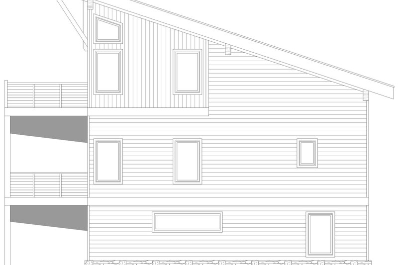 House Design - Exterior - Other Elevation 1 for Contemporary House Plan #932-1233 - 3 bed, 4 bath