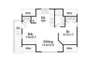 Traditional Style House Plan - 1 Beds 1 Baths 511 Sq/Ft Plan #22-564 