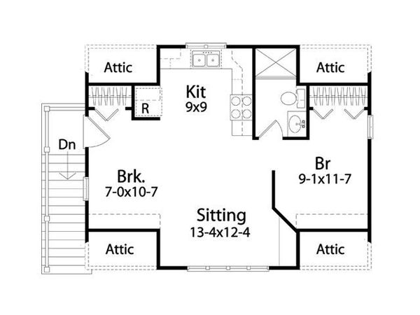 Dream House Plan - Traditional Floor Plan - Upper Floor Plan #22-564