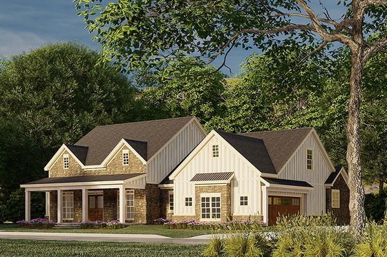 Exterior - Other Elevation for Farmhouse House Plan #923-183 - 3 bed, 2.5 bath