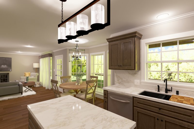 Home Plan - Interior - Kitchen 1 for European House Plan #44-138 - 3 bed, 2 bath