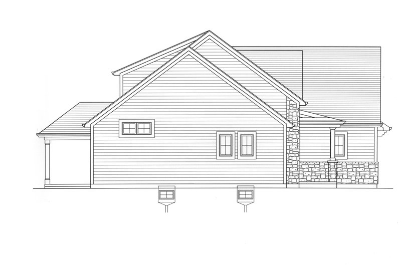 Dream House Plan - Exterior - Other Elevation 1 for Country House Plan #46-900 - 3 bed, 2.5 bath