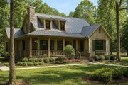 Country Style House Plan - 4 Beds 2 Baths 1472 Sq/Ft Plan #17-2017 
