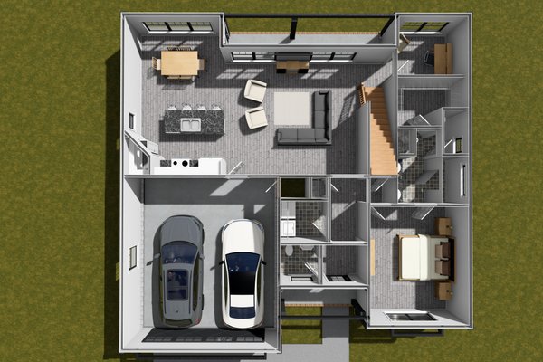 Cottage Floor Plan - Main Floor Plan #513-2361