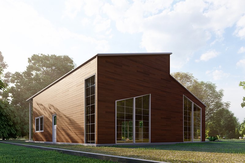 House Design - Exterior - Other Elevation 5 for Barndominium House Plan #1107-1 - 2 bed, 2 bath