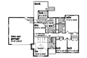 Traditional Style House Plan - 3 Beds 2 Baths 1317 Sq/Ft Plan #47-343 