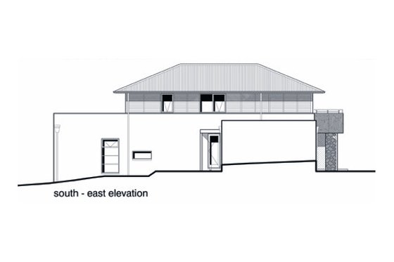 Exterior - Other Elevation 2 for Modern House Plan #496-12 - 3 bed, 2.5 bath