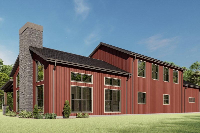 House Plan Design - Exterior - Other Elevation 4 for Barndominium House Plan #1092-45 - 5 bed, 4.5 bath