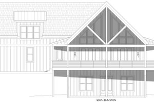 Exterior - Front Elevation 3 for Country House Plan #932-1106 - 3 bed, 2.5 bath