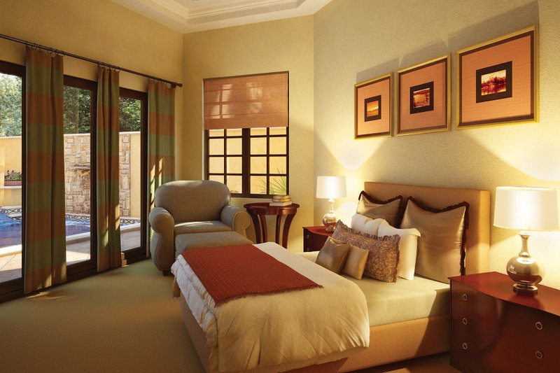 Home Plan - Interior - Master Bedroom for Mediterranean House Plan #930-22 - 4 bed, 5 bath