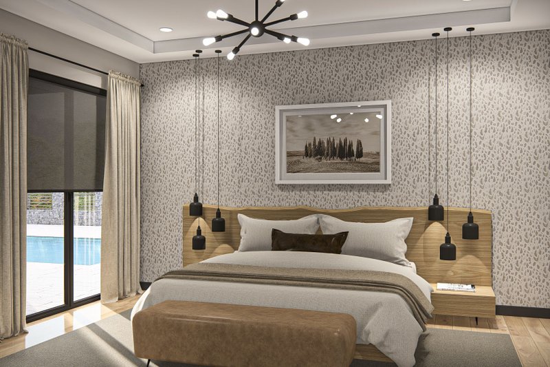 Architectural House Design - Interior - Master Bedroom for Contemporary House Plan #455-511 - 4 bed, 2.5 bath