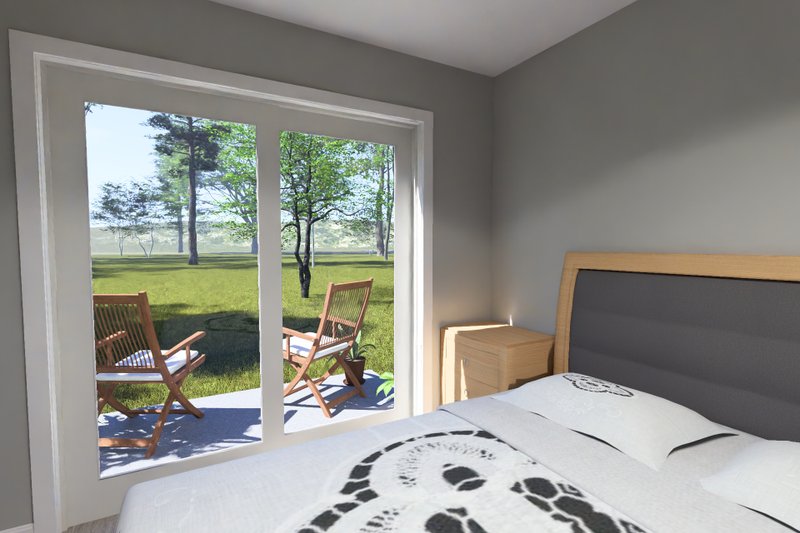 Dream House Plan - Interior - Master Bedroom 2 for Modern House Plan #513-2435 - 1 bed, 1 bath