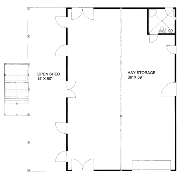 House Blueprint - Country Floor Plan - Main Floor Plan #117-662