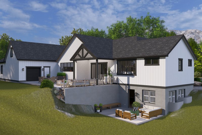 Dream House Plan - Exterior - Rear Elevation 2 for Farmhouse House Plan #1060-426 - 2 bed, 3.5 bath