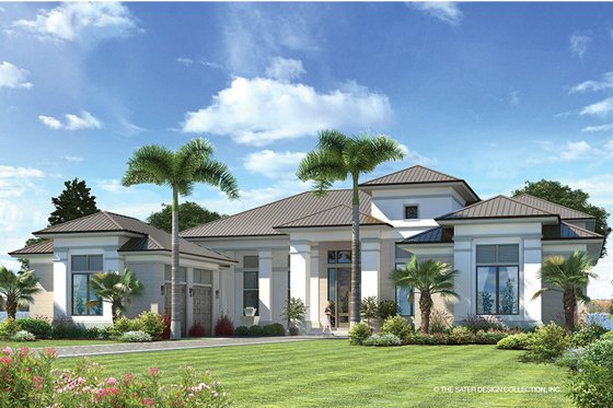 Exterior - Front Elevation 5 for Contemporary House Plan #930-475 - 5 bed, 5.5 bath