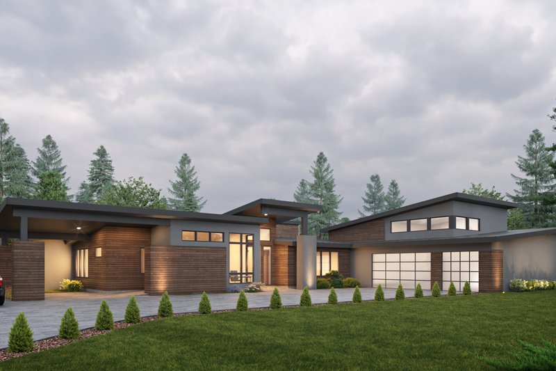 Dream House Plan - Prairie Exterior - Front Elevation Plan #1066-265