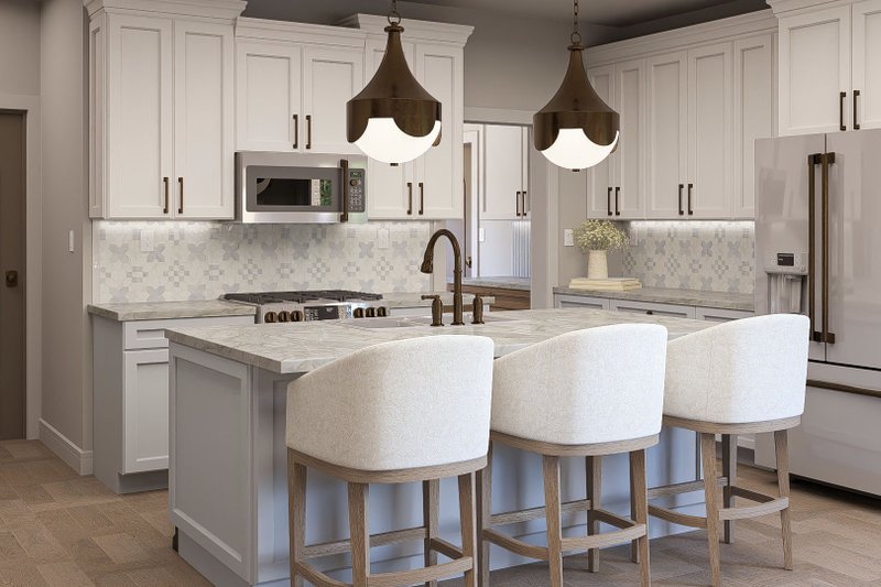 Architectural House Design - Interior - Kitchen for Cottage House Plan #455-584 - 3 bed, 2.5 bath