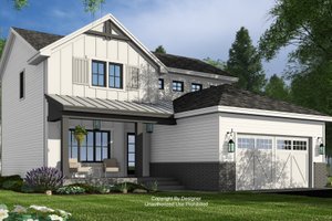 Farmhouse Exterior - Front Elevation Plan #51-1380
